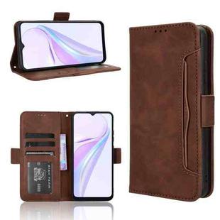 For Blackview Wave 6C Skin Feel Calf Texture Card Slots Leather Phone Case(Brown)