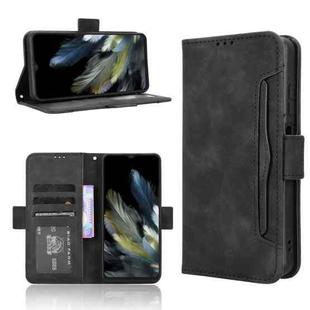 For Blackview Wave 8 / 8C / Oscal Flat 2 Skin Feel Calf Texture Card Slots Leather Phone Case(Black)