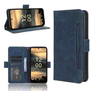 For Nokia XR21 Skin Feel Calf Texture Card Slots Leather Phone Case(Blue)