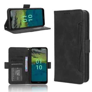 For Nokia C110 4G Skin Feel Calf Texture Card Slots Leather Phone Case(Black)