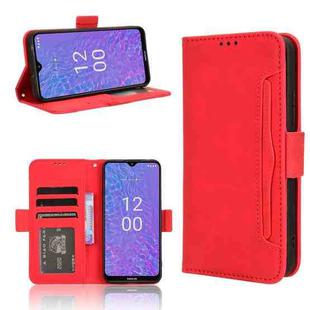 For Nokia C210 Skin Feel Calf Texture Card Slots Leather Phone Case(Red)