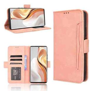 For Ulefone Note 17 Pro Skin Feel Calf Texture Card Slots Leather Phone Case(Pink)