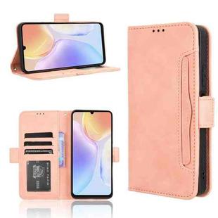 For Ulefone Note 20 Pro Skin Feel Calf Texture Card Slots Leather Phone Case(Pink)