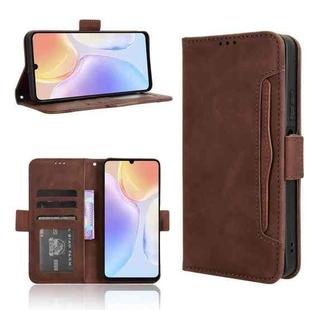 For Ulefone Note 20 Pro Skin Feel Calf Texture Card Slots Leather Phone Case(Brown)