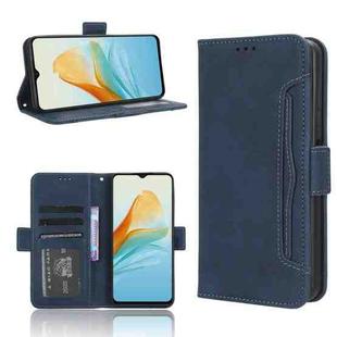 For ZTE Axon 40 Lite Skin Feel Calf Texture Card Slots Leather Phone Case(Blue)