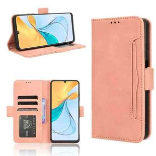 For ZTE Blade V50 Vita 4G Skin Feel Calf Texture Card Slots Leather Phone Case(Pink)