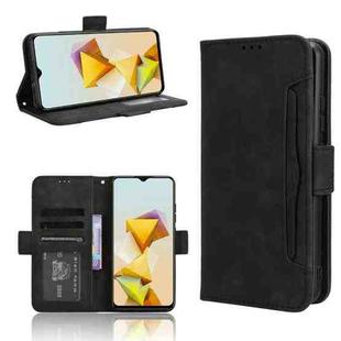 For ZTE Blade A73 5G Skin Feel Calf Texture Card Slots Leather Phone Case(Black)