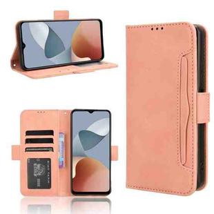 For ZTE Blade A34 Skin Feel Calf Texture Card Slots Leather Phone Case(Pink)