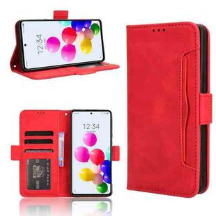 For ZTE Anshin Family Skin Feel Calf Texture Card Slots Leather Phone Case(Red)