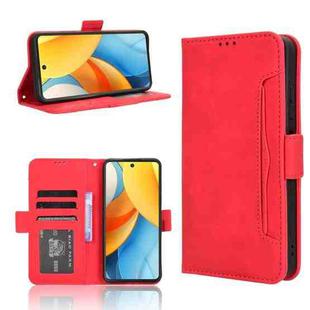 For ZTE Axon 60 Lite / Blade V60 Vita Skin Feel Calf Texture Card Slots Leather Phone Case(Red)