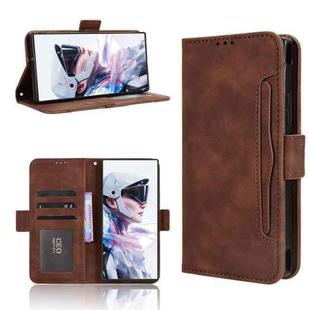 For ZTE nubia Red Magic 10 Air Skin Feel Calf Texture Card Slots Leather Phone Case(Brown)