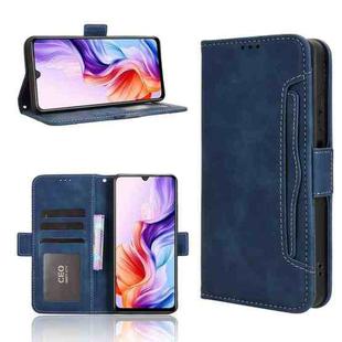 For ZTE Blade A76 5G Skin Feel Calf Texture Card Slots Leather Phone Case(Blue)