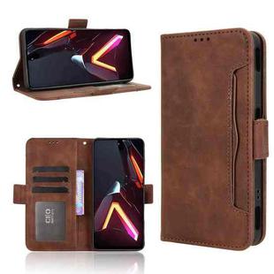 For ZTE nubia Neo 3 5G Skin Feel Calf Texture Card Slots Leather Phone Case(Brown)