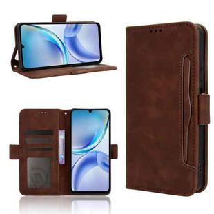 For ZTE Blade A36 4G Skin Feel Calf Texture Card Slots Leather Phone Case(Brown)