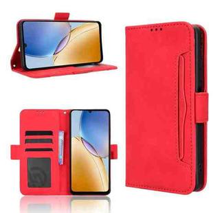 For ZTE Blade A56 4G Skin Feel Calf Texture Card Slots Leather Phone Case(Red)