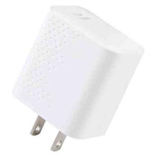 LZ-105PD 25W USB-C / Type-C Ports Dot Pattern Travel Charger, US Plug(White)