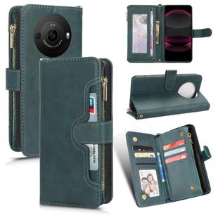 For Sharp Aquos R8 Pro / Leica Leitz Phone 3 Litchi Texture Zipper Leather Phone Case(Green)
