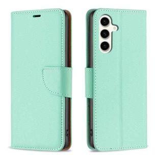 For Samsung Galaxy S23 FE 5G Litchi Texture Pure Color Flip Leather Phone Case(Green)