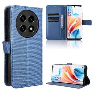 For OPPO A2 Pro 5G Diamond Texture Leather Phone Case(Blue)