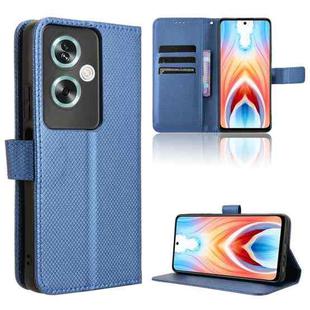 For OPPO A79 5G / A2 5G Diamond Texture Leather Phone Case(Blue)