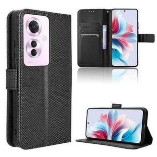 For OPPO Reno11 PJH110 Diamond Texture Leather Phone Case(Black)