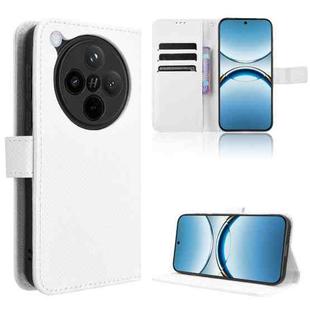 For OPPO Find X8 Diamond Texture Leather Phone Case(White)