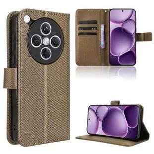 For OPPO Find X8s+ 5G Diamond Texture Leather Phone Case(Brown)