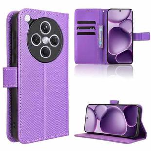 For OPPO Find X8s+ 5G Diamond Texture Leather Phone Case(Purple)