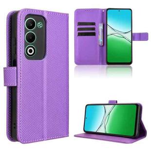 For OPPO A5 4G / 5G Global Diamond Texture Leather Phone Case(Purple)