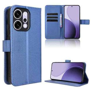 For OPPO Reno14 5G Global Diamond Texture Leather Phone Case(Blue)