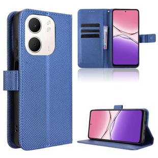 For OPPO A5x 4G / 5G Global Diamond Texture Leather Phone Case(Blue)
