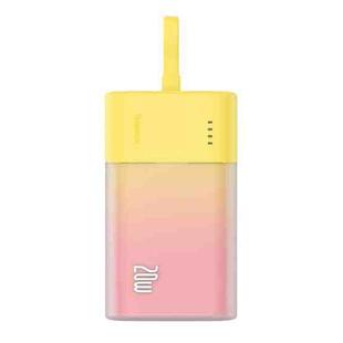 Baseus 5200mAh 20W 8 Pin Edition Popsicle Fast Charging Power Bank(Yellow)