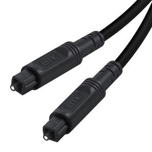 25m EMK OD4.0mm Square Port to Square Port Digital Audio Speaker Optical Fiber Connecting Cable(Black)