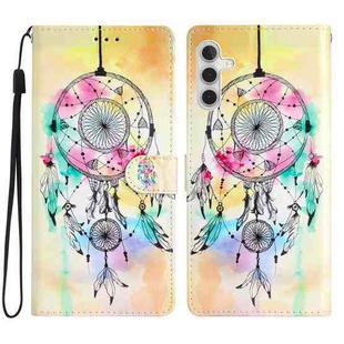 For Samsung Galaxy A25 5G Colored Drawing Leather Phone Case(Dream Catcher)