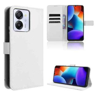 For Blackview Color 8 / Oscal Modern 8 Diamond Texture Leather Phone Case(White)