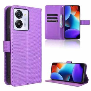 For Blackview Color 8 / Oscal Modern 8 Diamond Texture Leather Phone Case(Purple)