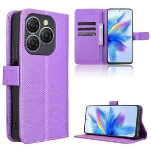 For Blackview Shark 9 Diamond Texture Leather Phone Case(Purple)