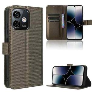 For Ulefone Note 16 Pro Diamond Texture Leather Phone Case(Brown)