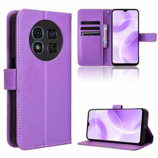 For Ulefone Note 15 Diamond Texture Leather Phone Case(Purple)