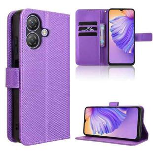 For Ulefone Note 21 Diamond Texture Leather Phone Case(Purple)