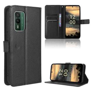 For Nokia XR21 Diamond Texture Leather Phone Case(Black)