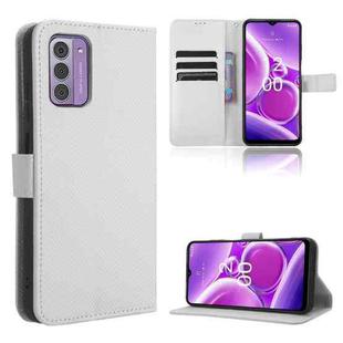 For Nokia C300 4G Diamond Texture Leather Phone Case(White)