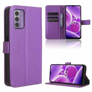 For Nokia C300 4G Diamond Texture Leather Phone Case(Purple)