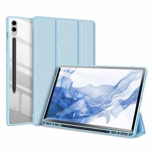 For Samsung Galaxy Tab S9 FE+ DUX DUCIS TOBY Series Antiskid Leather Tablet Case with Sleep / Wake-up Function(Blue)