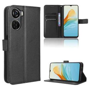 For ZTE Axon 40 Lite Diamond Texture Leather Phone Case(Black)