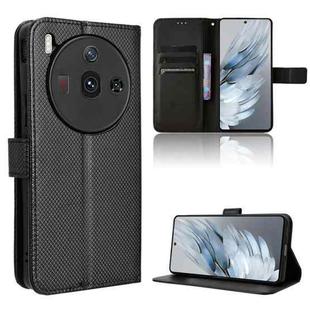 For ZTE nubia Z50S Pro Diamond Texture Leather Phone Case(Black)