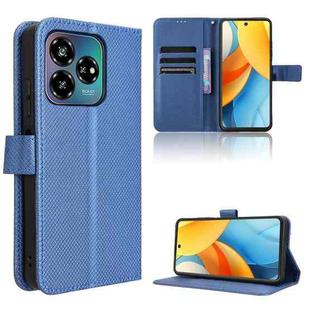 For ZTE Axon 60 Lite / Blade V60 Vita Diamond Texture Leather Phone Case(Blue)