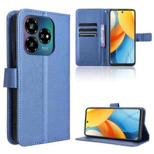 For ZTE Blade V60 Design Diamond Texture Leather Phone Case(Blue)