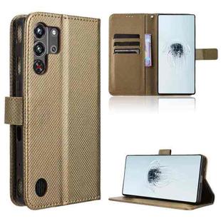 For ZTE nubia Red Magic 10 Pro / 10 Pro+ Diamond Texture Leather Phone Case(Brown)