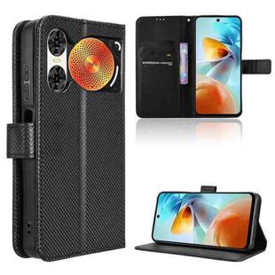 For ZTE nubia Music 2 Diamond Texture Leather Phone Case(Black)